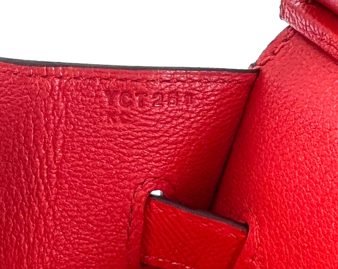 Hermes Birkin 30 Sellier Rouge de Coeur Red Epsom Leather Gold Hardware  In New Condition In Miami, FL