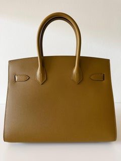 Hermès Birkin 30 Sellier Veau Madame Bronze Dore Gold Hardware