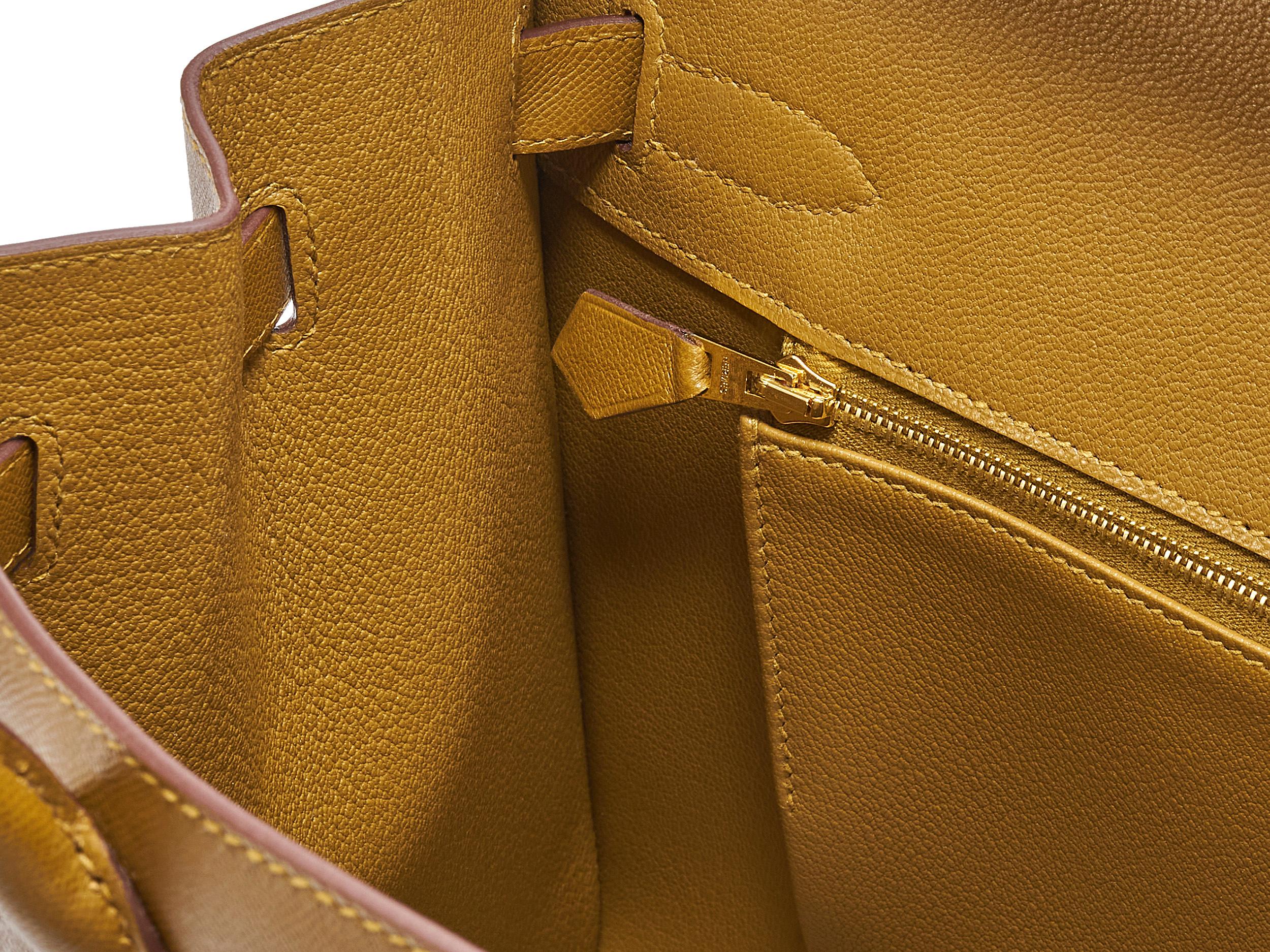 Hermès Birkin 30 Sellier Veau Madame Bronzo Dore Hardware Oro in vendita 2