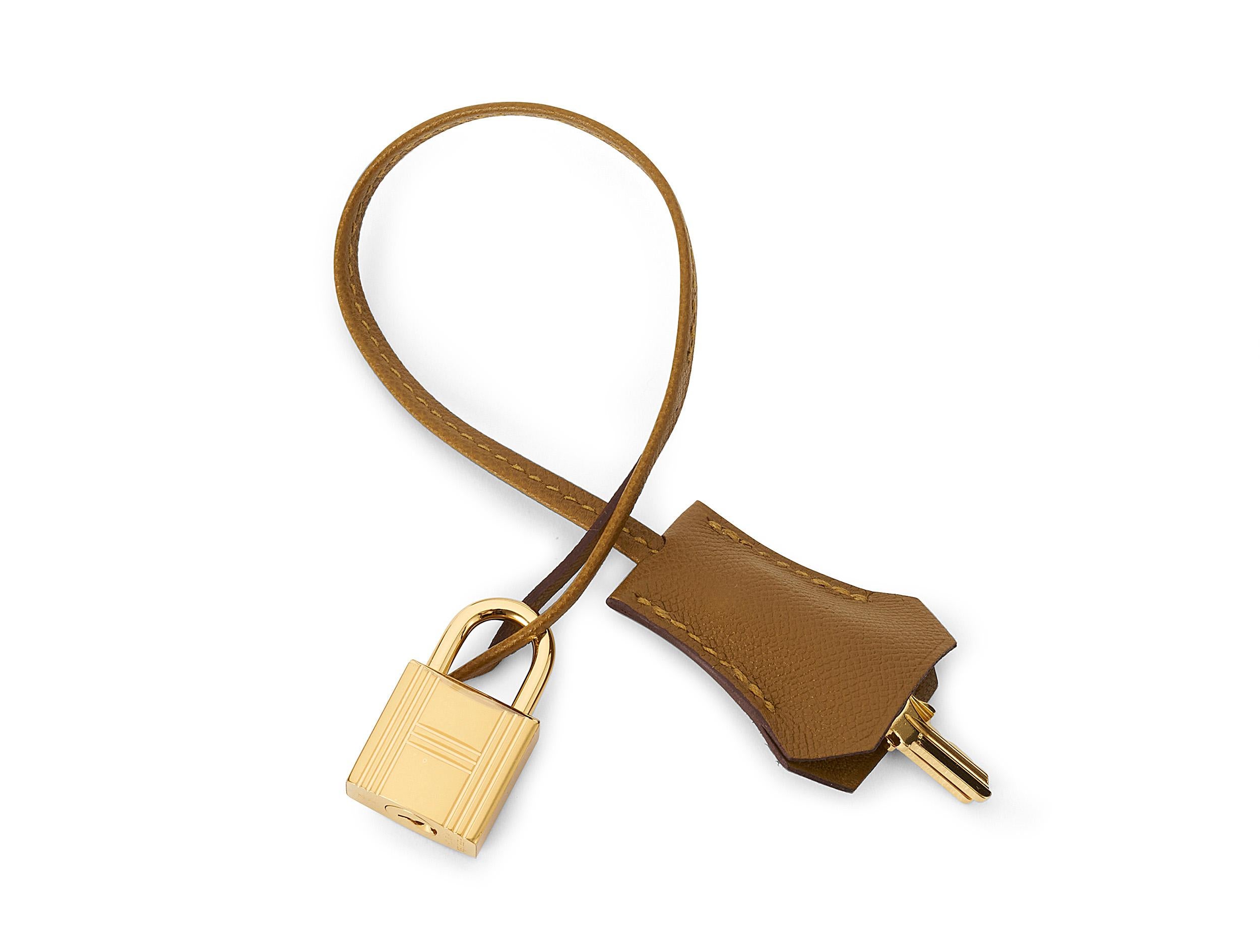 Hermès Birkin 30 Sellier Veau Madame Bronzo Dore Hardware Oro in vendita 4