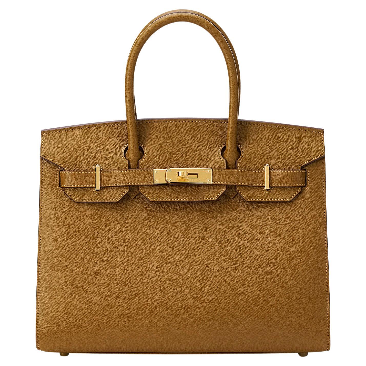 Hermès Birkin 30 Sellier Veau Madame Bronze Dore Gold Hardware