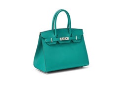 Hermès Birkin 30 Sellier Veau Madame Vert Verone Palladium Hardware
