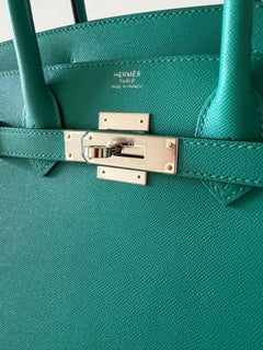 Hermès Birkin 30 Sellier Veau Madame Vert Verone Palladium Hardware