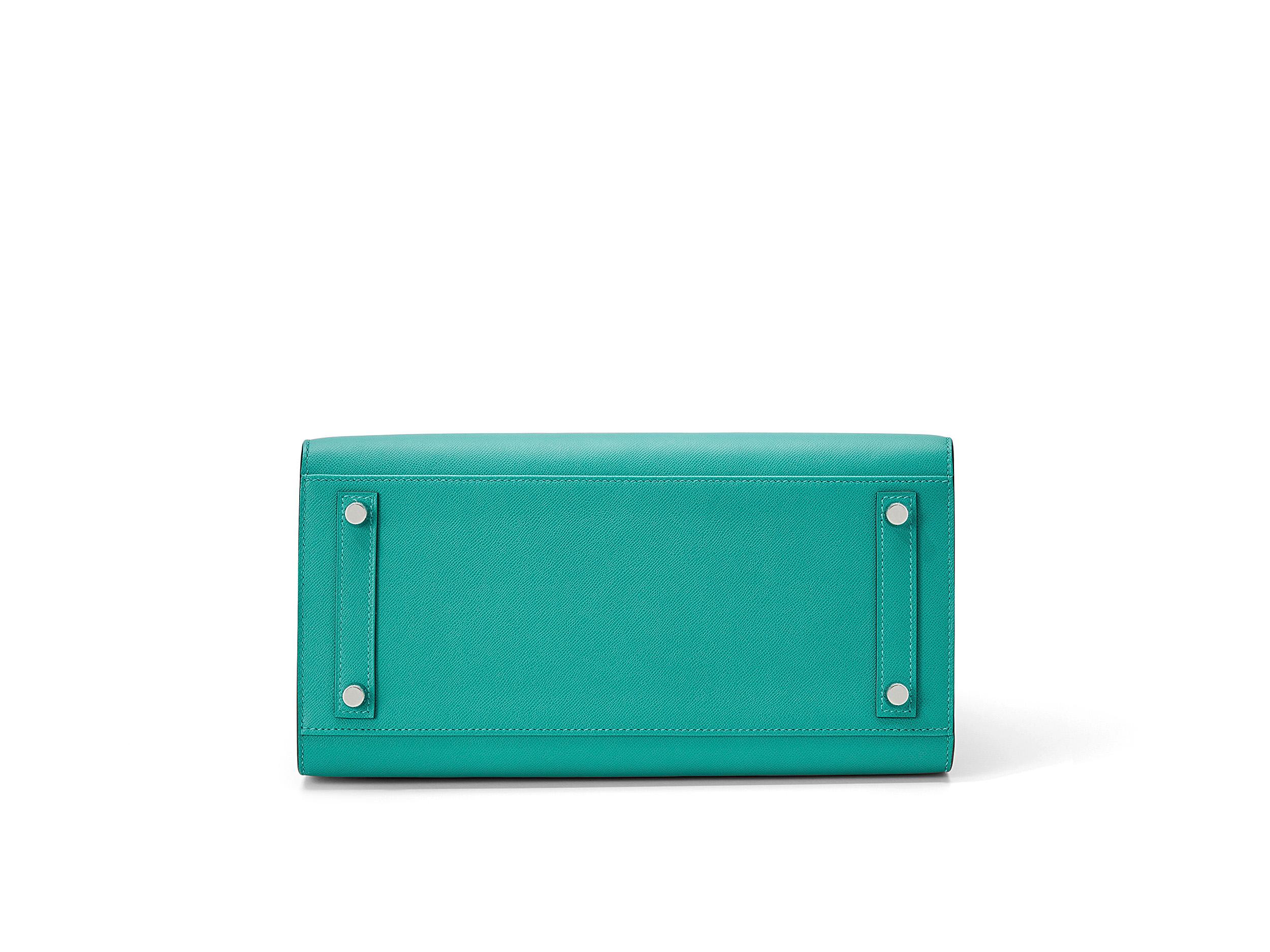 Hermès Birkin 30 Sellier Veau Madame Vert Verone Palladium Hardware In New Condition For Sale In Berlin, DE