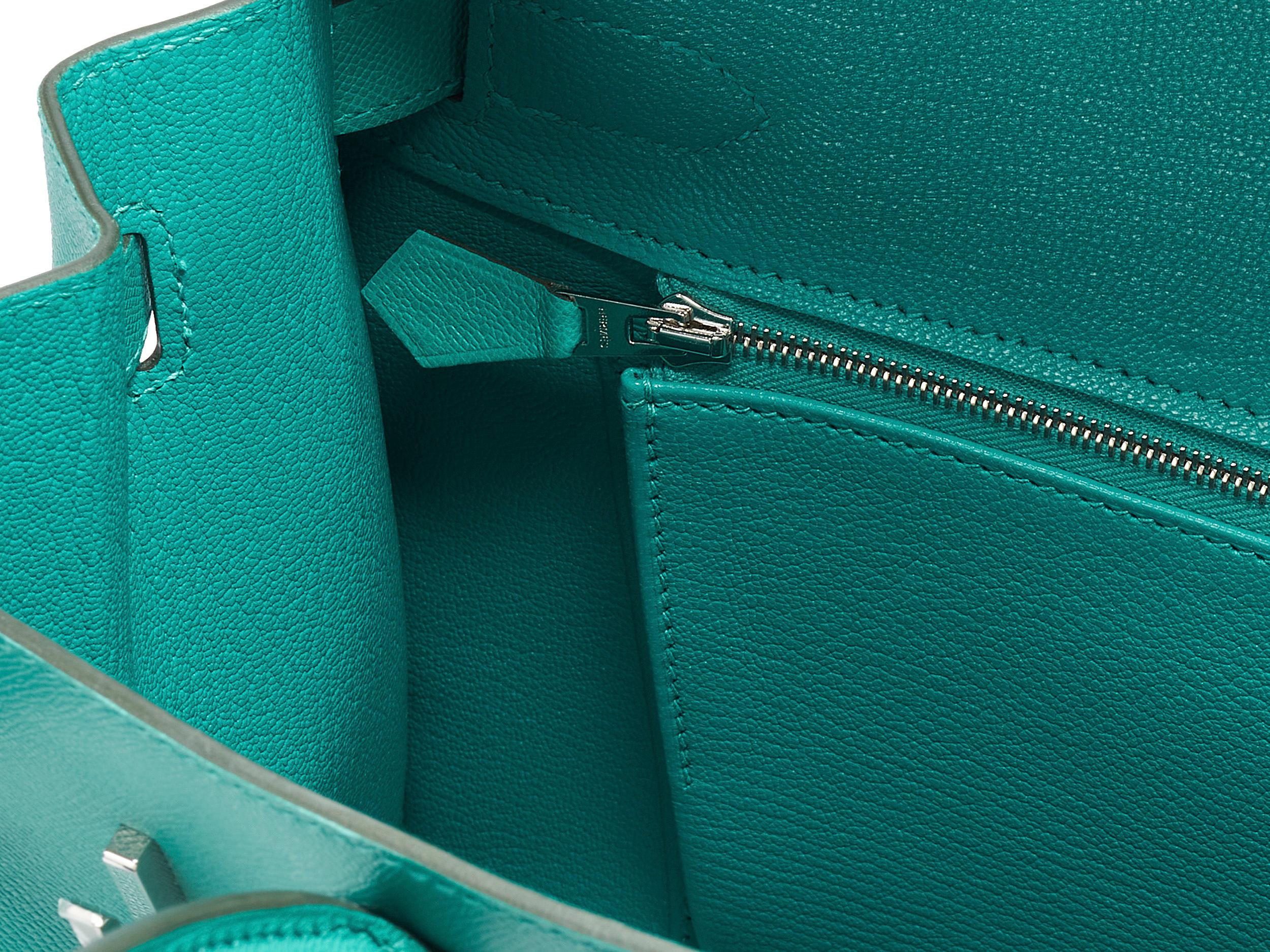 Hermès Birkin 30 Sellier Veau Madame Vert Verone Palladium Hardware For Sale 2
