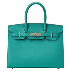 Hermès Birkin 30 Sellier Veau Madame Vert Verone Palladium Hardware