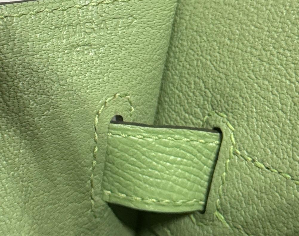 Hermes Birkin 30 Sellier Vert Criquet Green Epsom Gold Hardware NEW 6