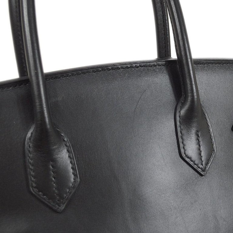 Hermes Birkin 30 Bag So Black Limited Edition Box Leather at 1stDibs
