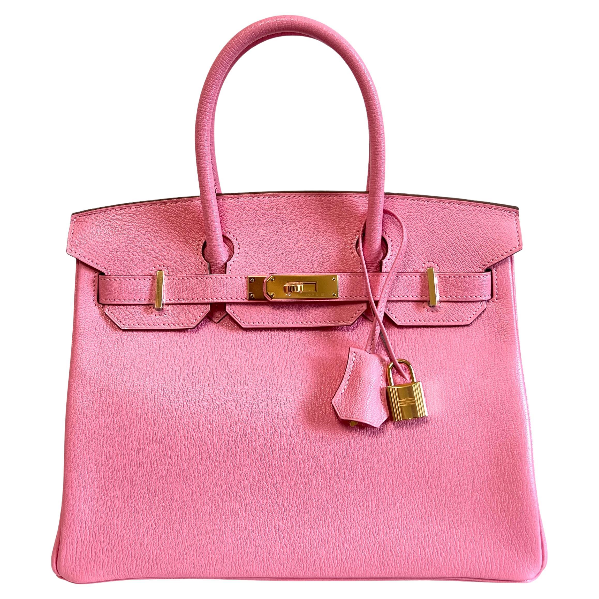 Hermes Rose Confetti Pink Special Order Chevre Birkin with