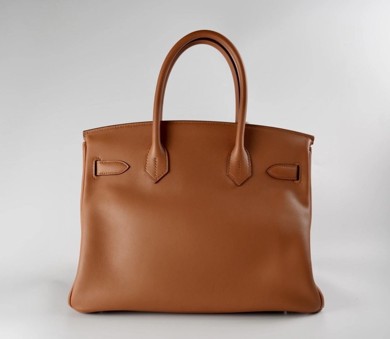 Marron Hermes Birkin 30 Swift Epsom Tressage Gold/Bleu du Nord/Bleu Indigo Limited Edit en vente