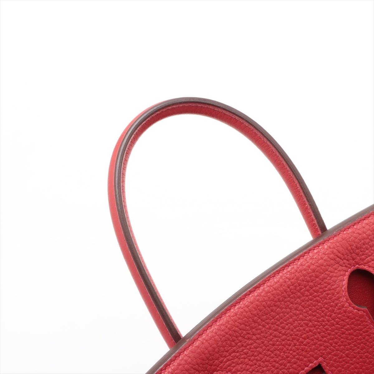 Hermes Birkin 30 Taurillon Clemence Rouge For Sale 10
