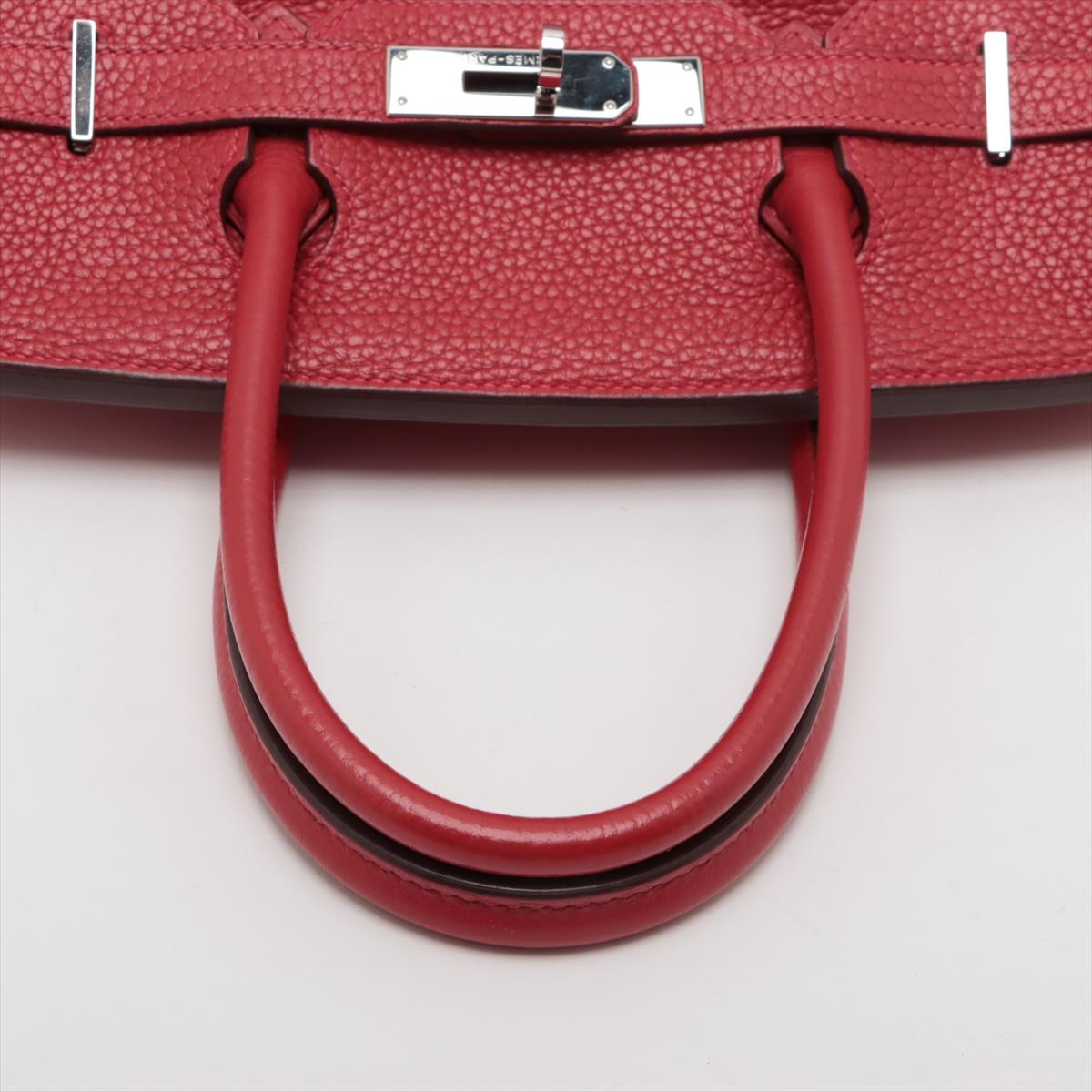 Hermes Birkin 30 Taurillon Clemence Rouge For Sale 2