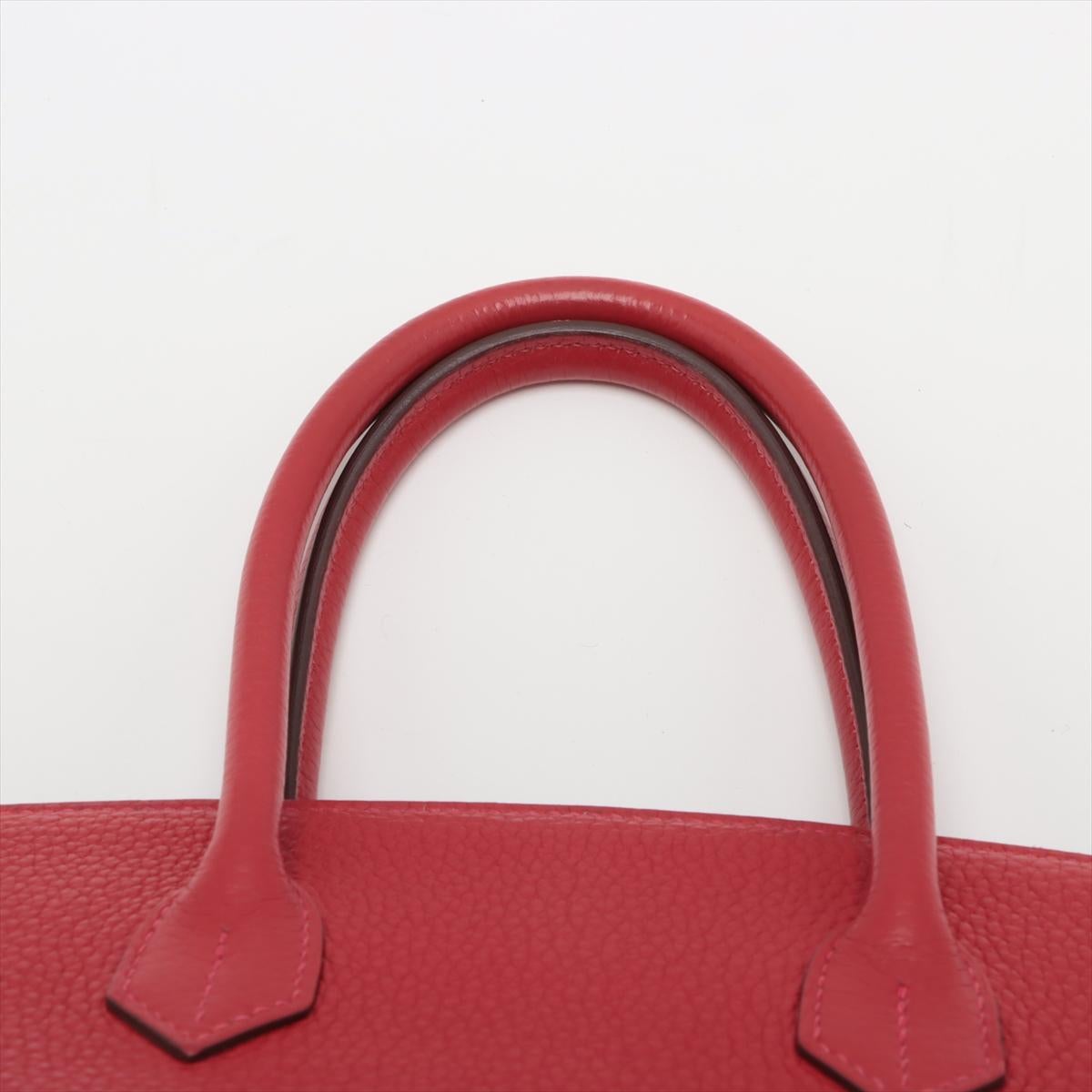 Hermes Birkin 30 Taurillon Clemence Rouge For Sale 3
