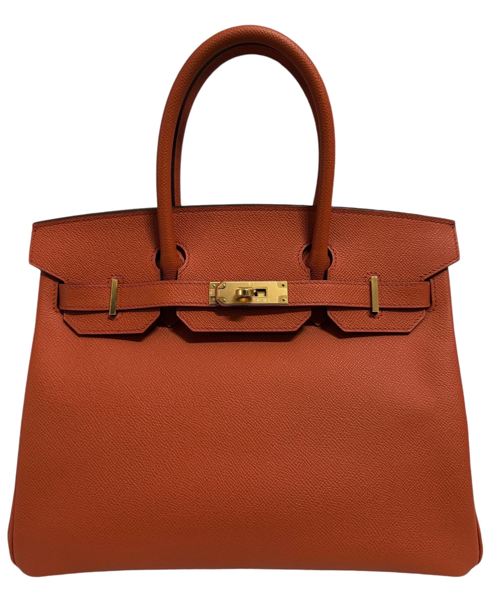 VERY RARE Hermes Birkin 30 Terre Battue Epsom Leather complimented by Gold Hardware. 
As New Plastic on All Hardware! 

2020 Y Stamp.
Lux Addicts is a company based in Miami, Florida, specializing in the sale of Hermes handbags. Lux Addicts LLC has