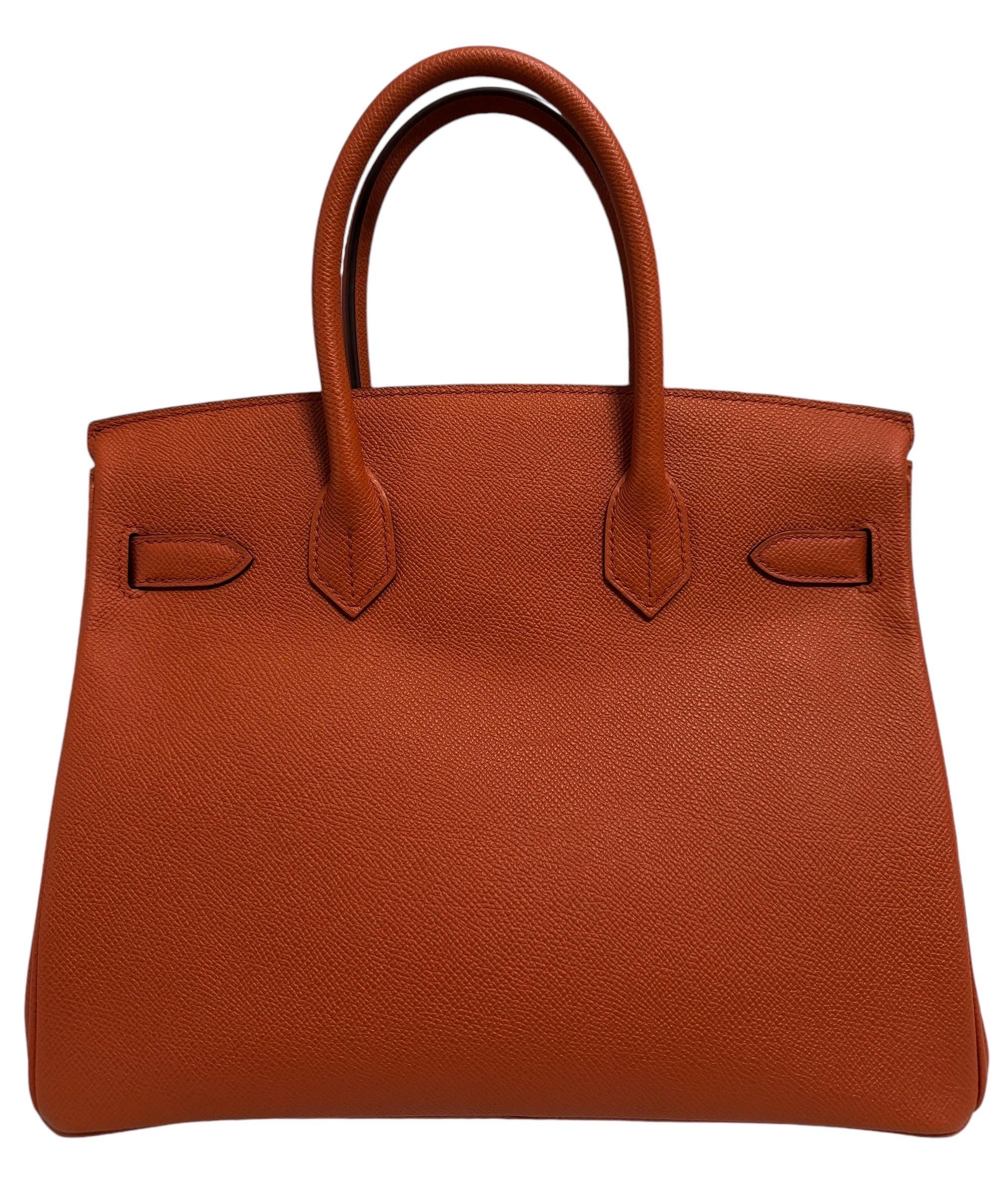 Hermes Birkin 30 Terre Battue Epsom Leather complimented by Gold Hardware. In New Condition In Miami, FL