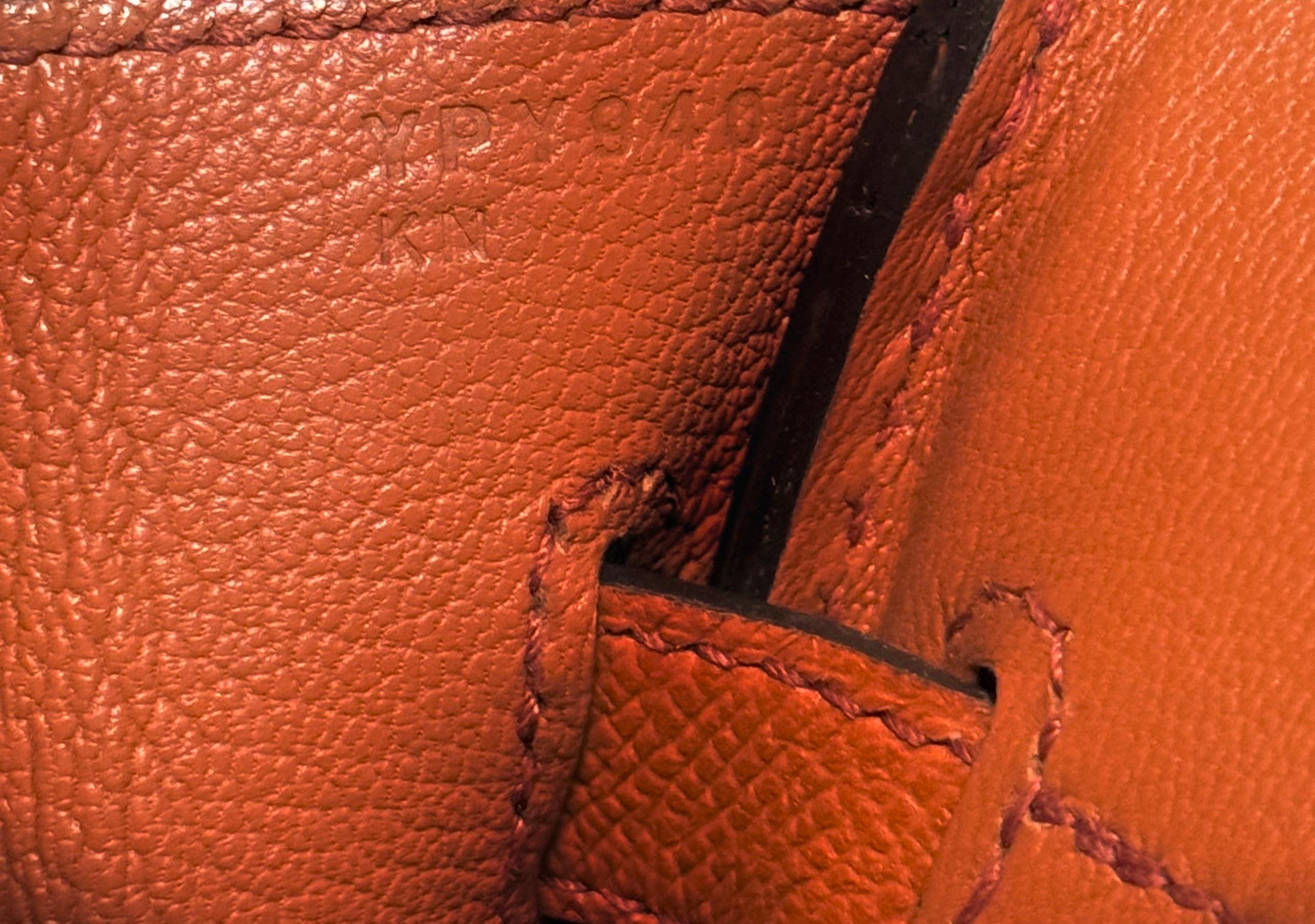 Hermes Birkin 30 Terre Battue Epsom Leather complimented by Gold Hardware. 2