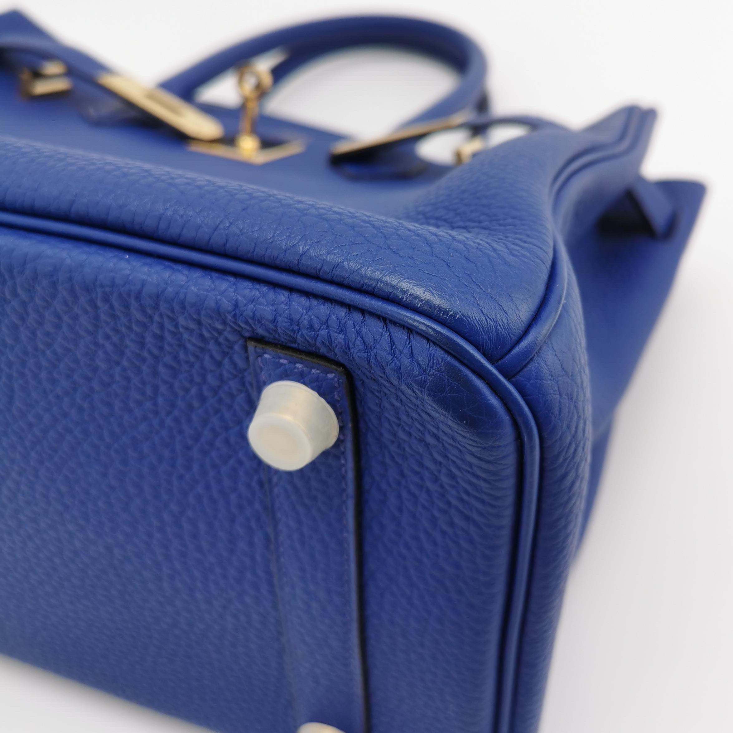 Hermes Birkin 30 Togo 71 Bleu France  Calfskin Gold Hardware 2014 4