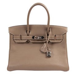 Hermès Birkin 30 Togo Doublure Chevre Pigmente Etoupe PHW