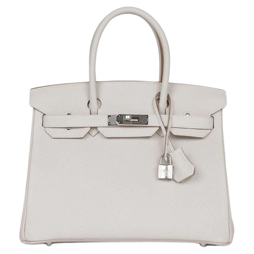 Hermes Birkin 25 in Gris Perle Togo Leather with Gold Hardware