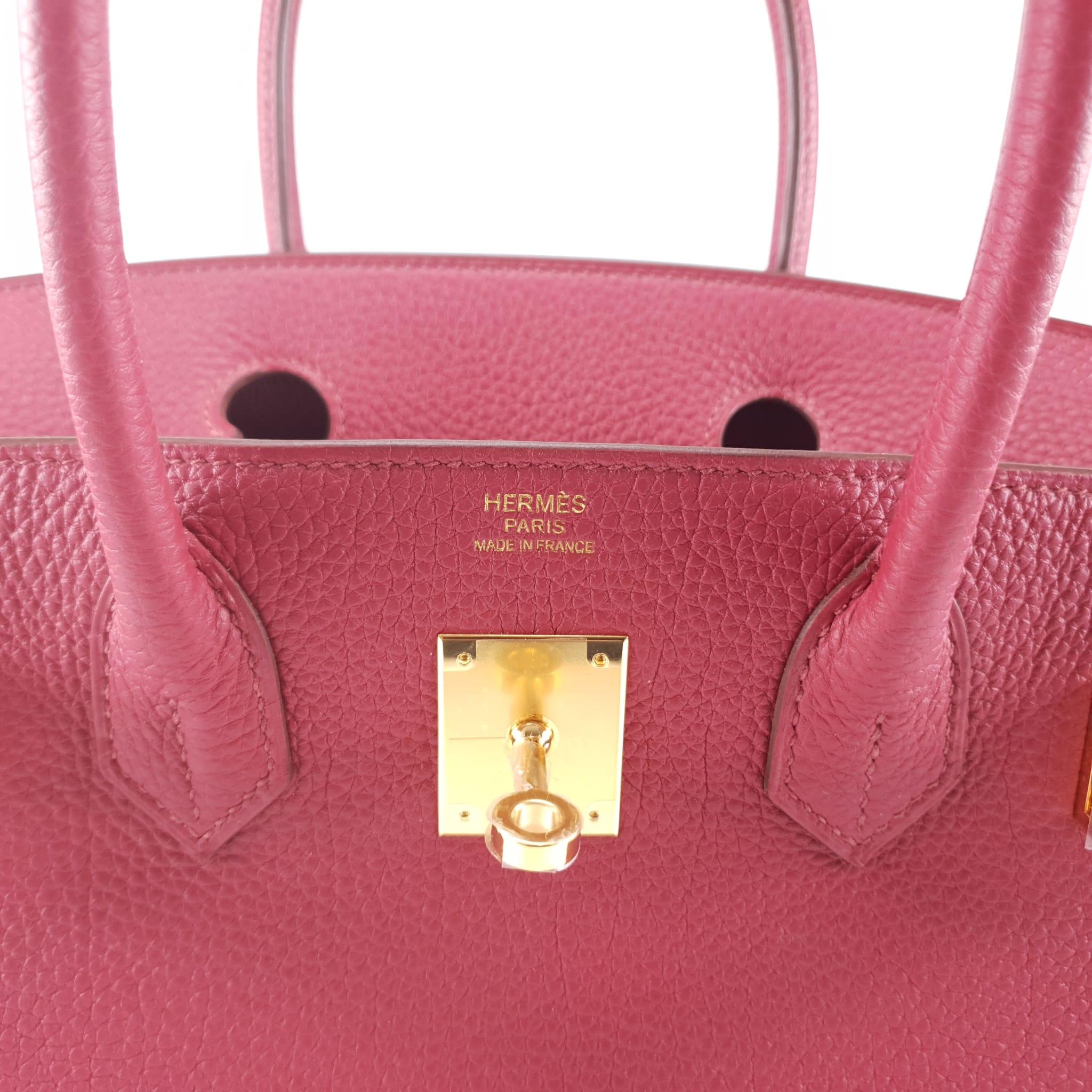 Hermes Birkin 30 Togo Leather Red Ruby  Gold Plated Hardware 1