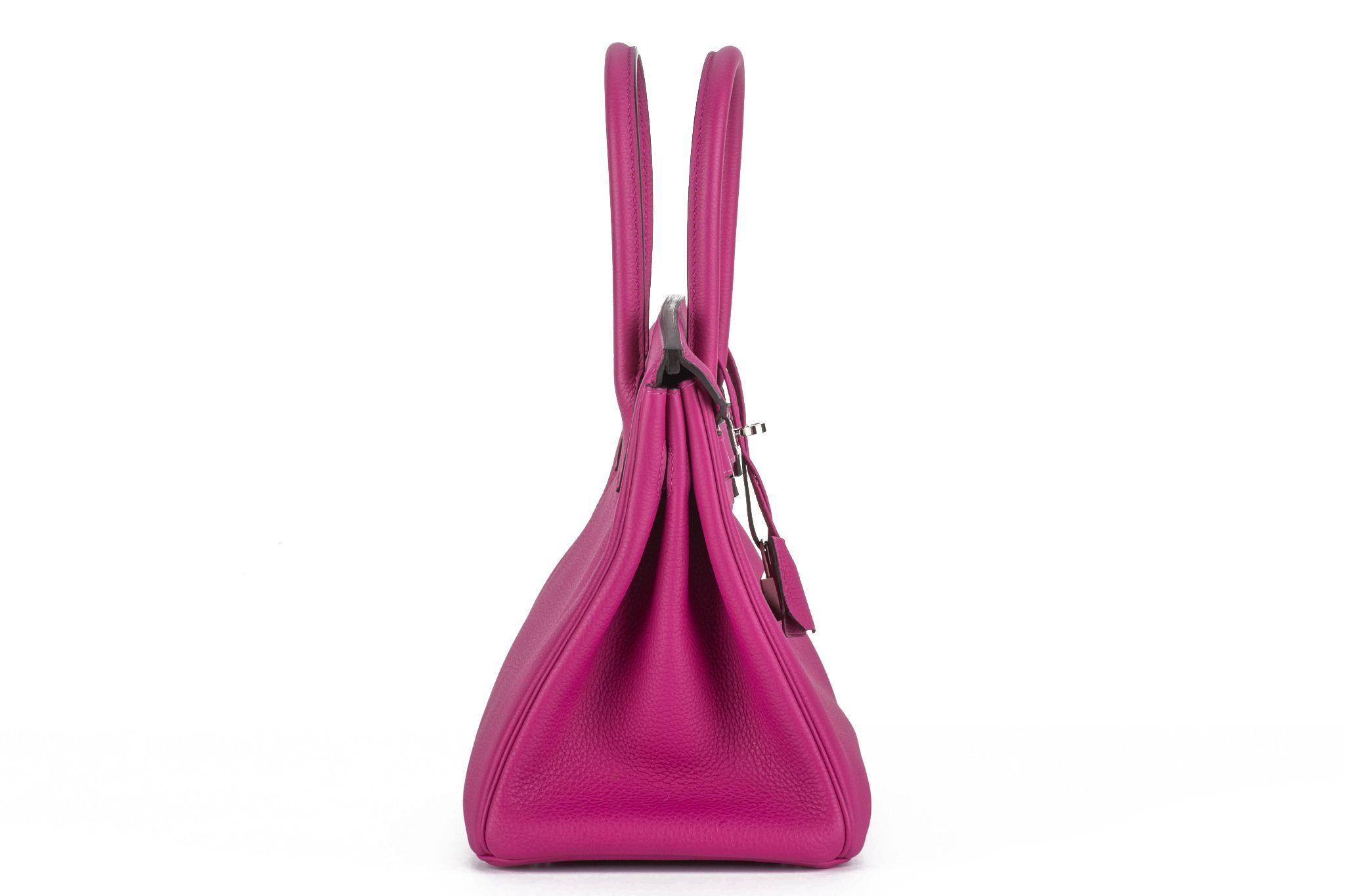 Pink Hermès Birkin 30 Togo Magnolia Palladium