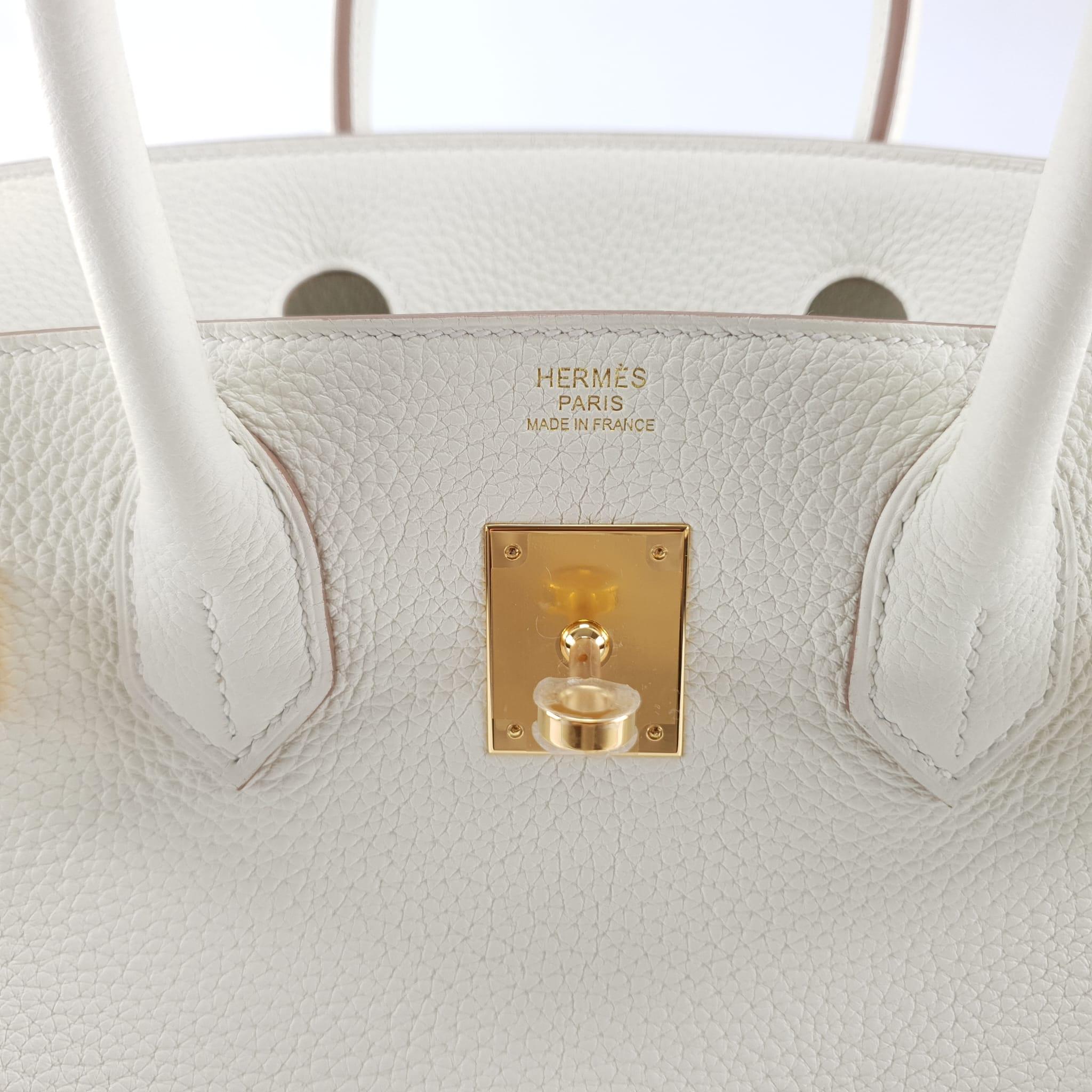 Hermes Birkin 30 Togo Mushroom Gold Gardware 12