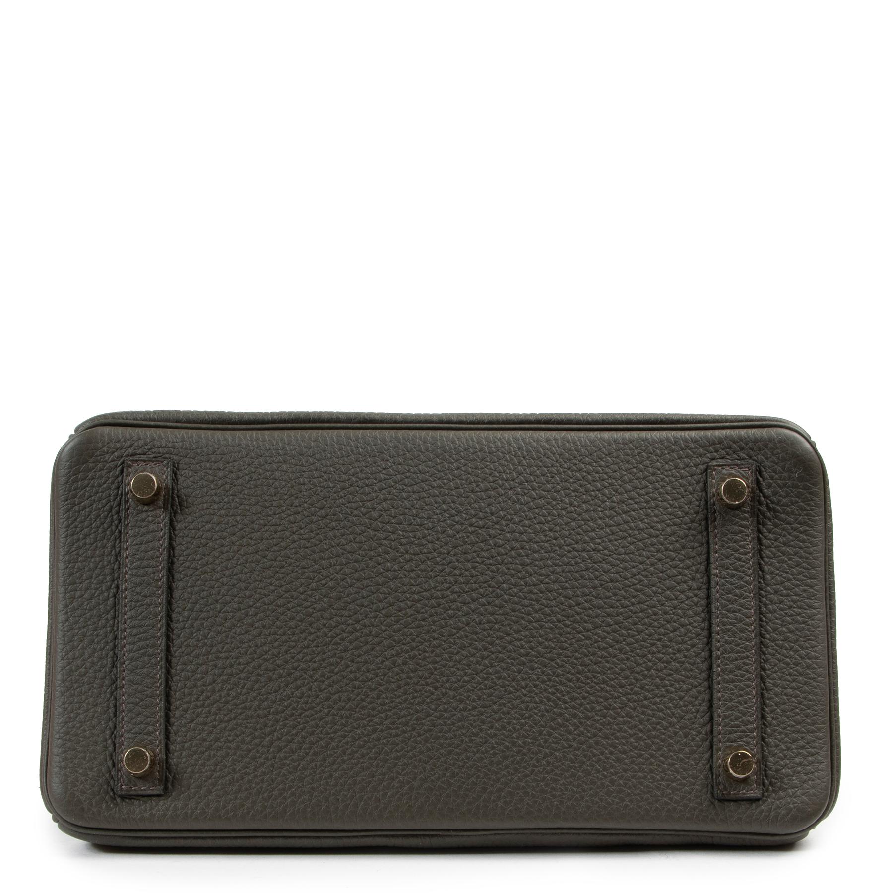 Hermes Birkin 30 Togo Vert De Gris GHW 1