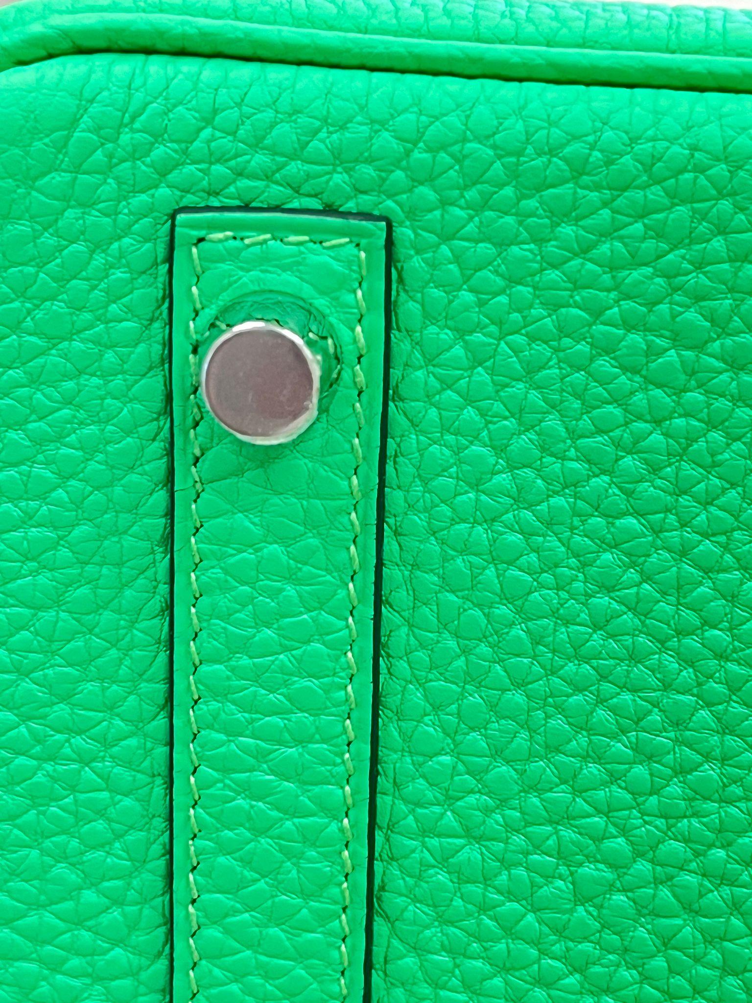 Hermes Birkin 30 Touch Vert Jade Vert Comics Nilo Crocodile Togo Borsa Palladium in vendita 8