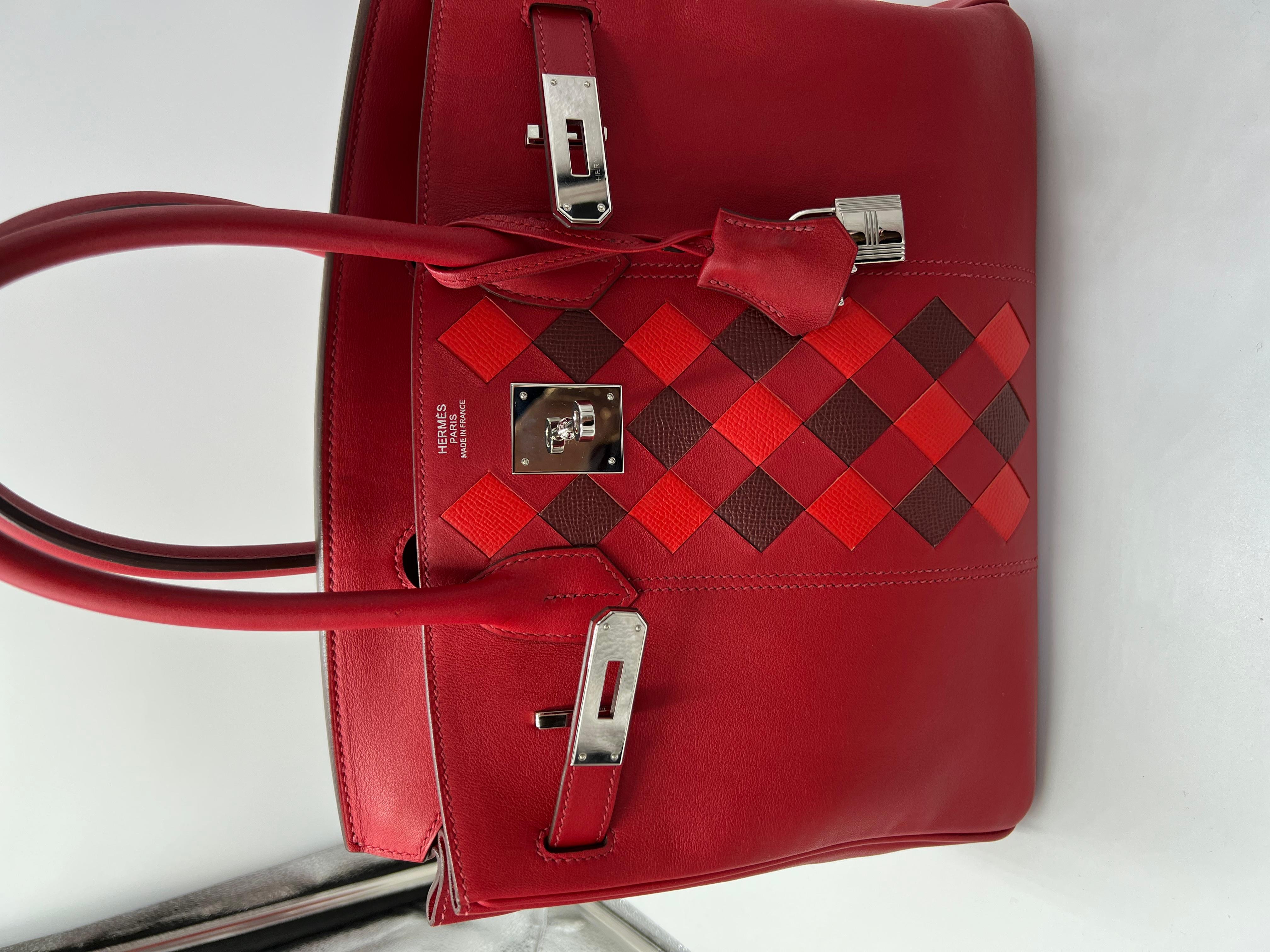 Hermès 2019 Pre-owned Tressage Birkin Bag - Red