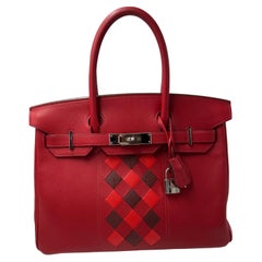 Hermes Birkin 30 Tressage Rouge de Coeur Swift