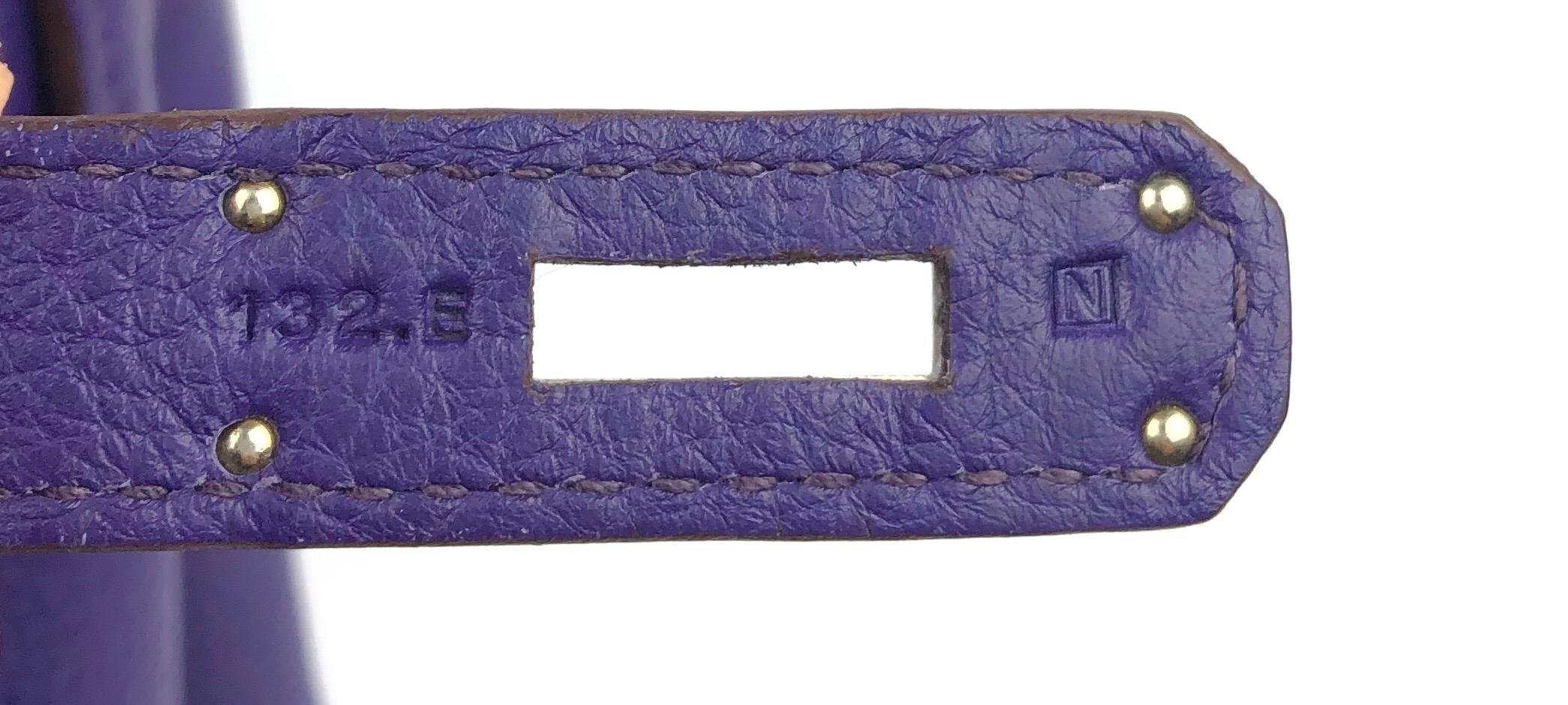 Hermes Birkin 30 Ultraviolet Purple Palladium Hardware 3