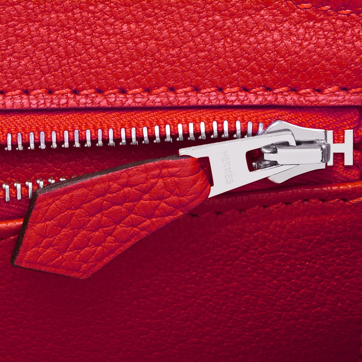 Hermes Birkin 30 Vermillion Lipstick Red Bag U Stamp, 2022 Rare 4
