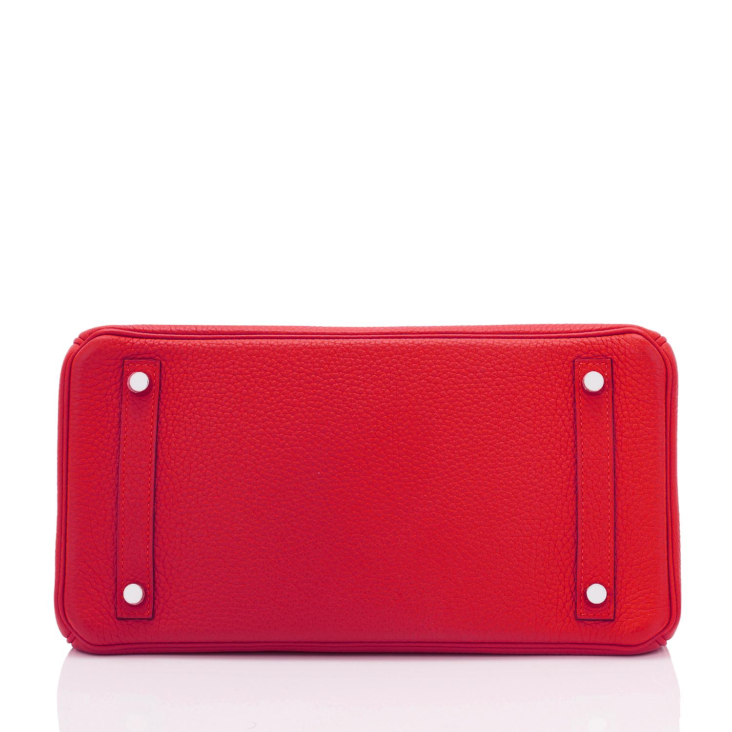 Hermes Birkin 30 Vermillion Lipstick Red Bag U Stamp, 2022 Rare 2