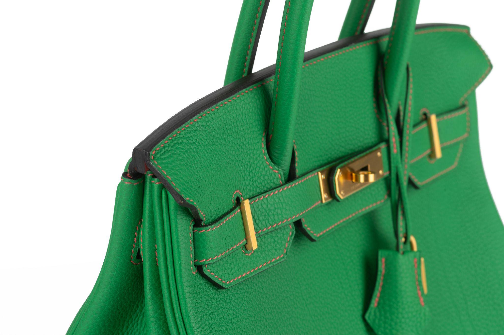 Hermès Birkin 30 Verso Bamboo Togo For Sale 2