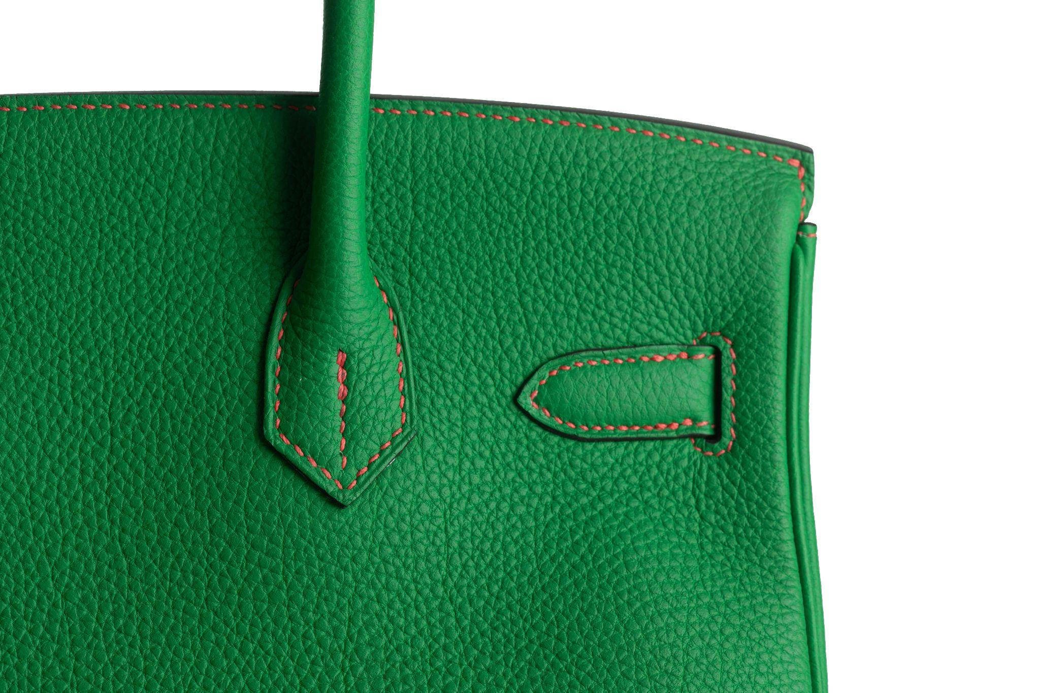 Hermès Birkin 30 Verso Bamboo Togo For Sale 3