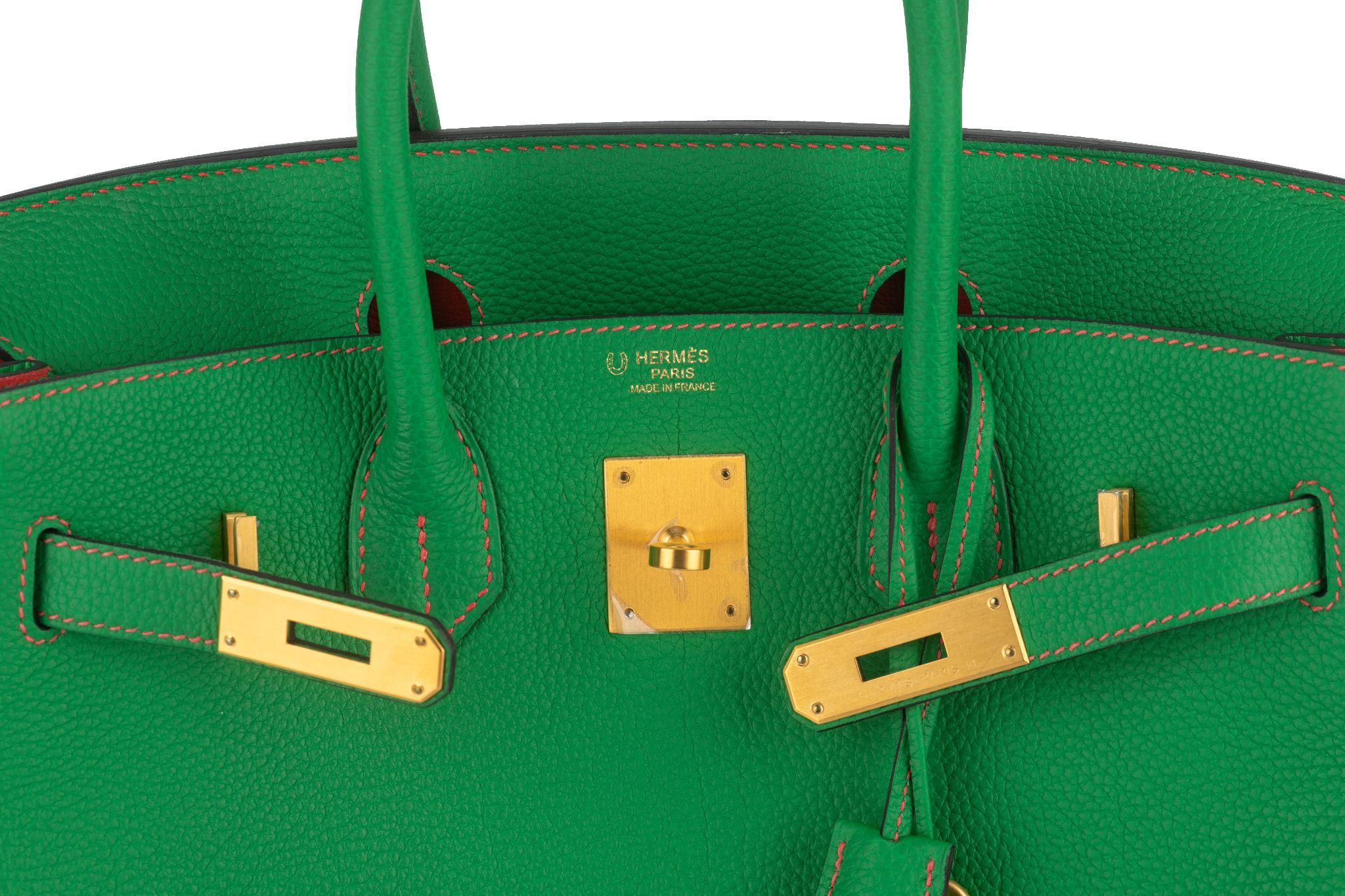Hermès Birkin 30 Verso Bamboo Togo For Sale 4