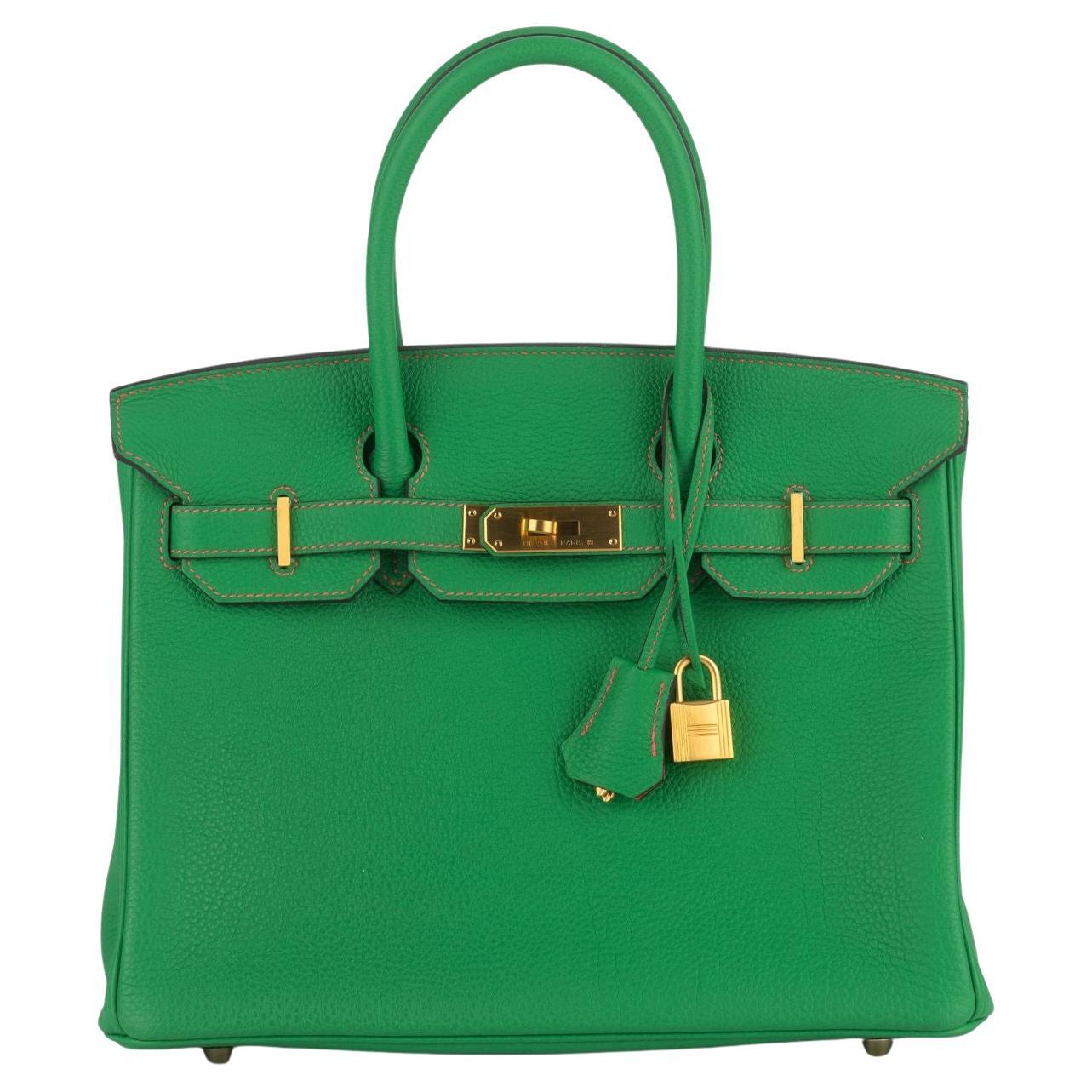 Hermès Birkin 30 Verso Bamboo Togo For Sale