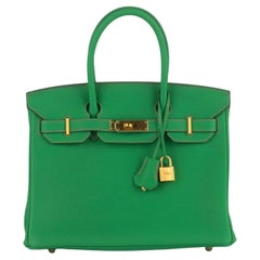 Hermès Birkin 30 Verso Bamboo Togo
