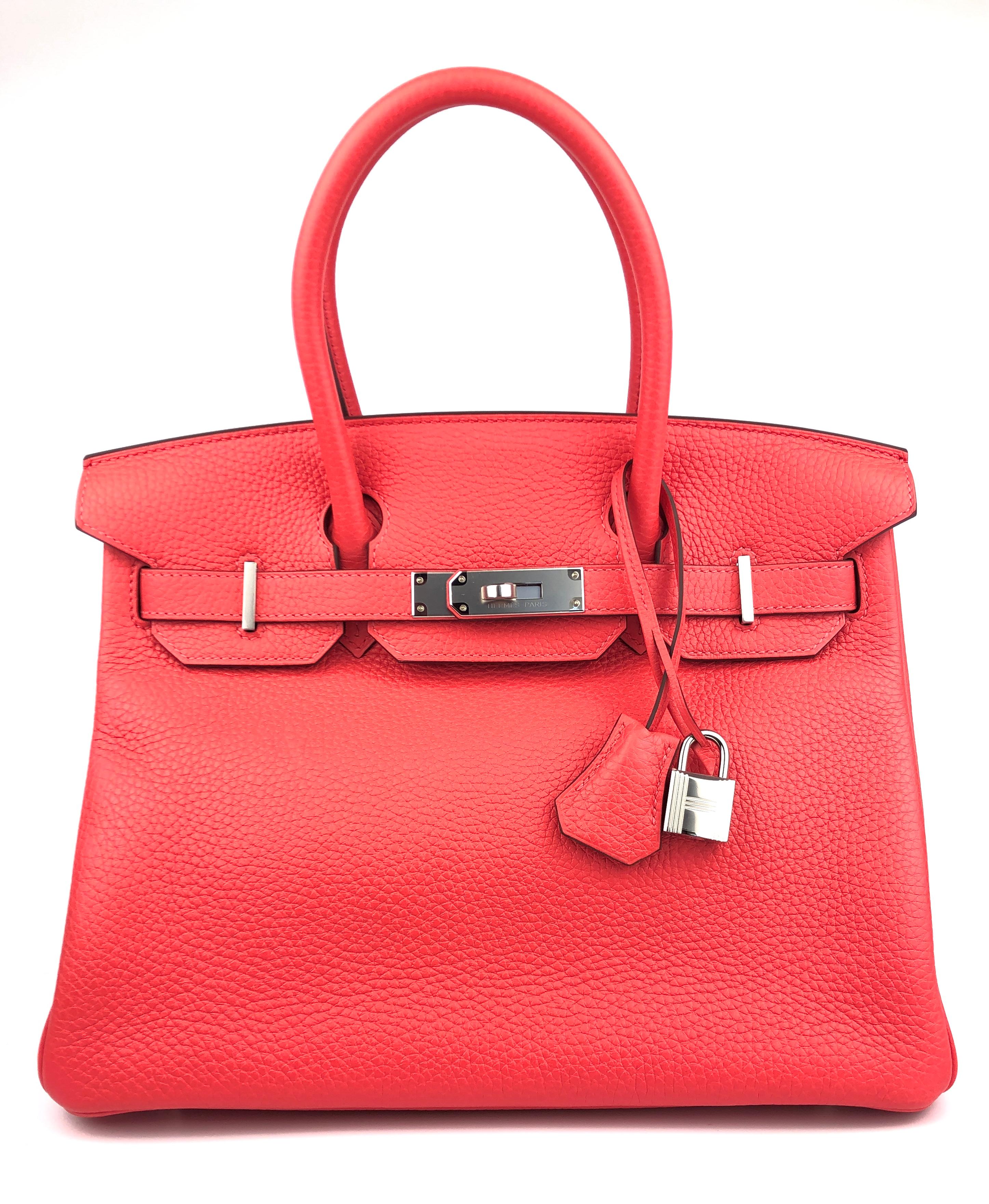 Rare NEW Hermes Birkin 30 Verso Rose Mexico & Orange Interior  Leather Palladium Hardware. As New Z Stamp 2021. 

Shop with Confidence from Lux Addicts. Authenticity Guaranteed!