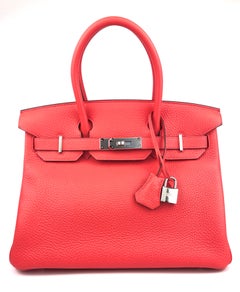 Hermes Birkin 30 Verso Rose Mexico Orange Palladium Hardware New 2021
