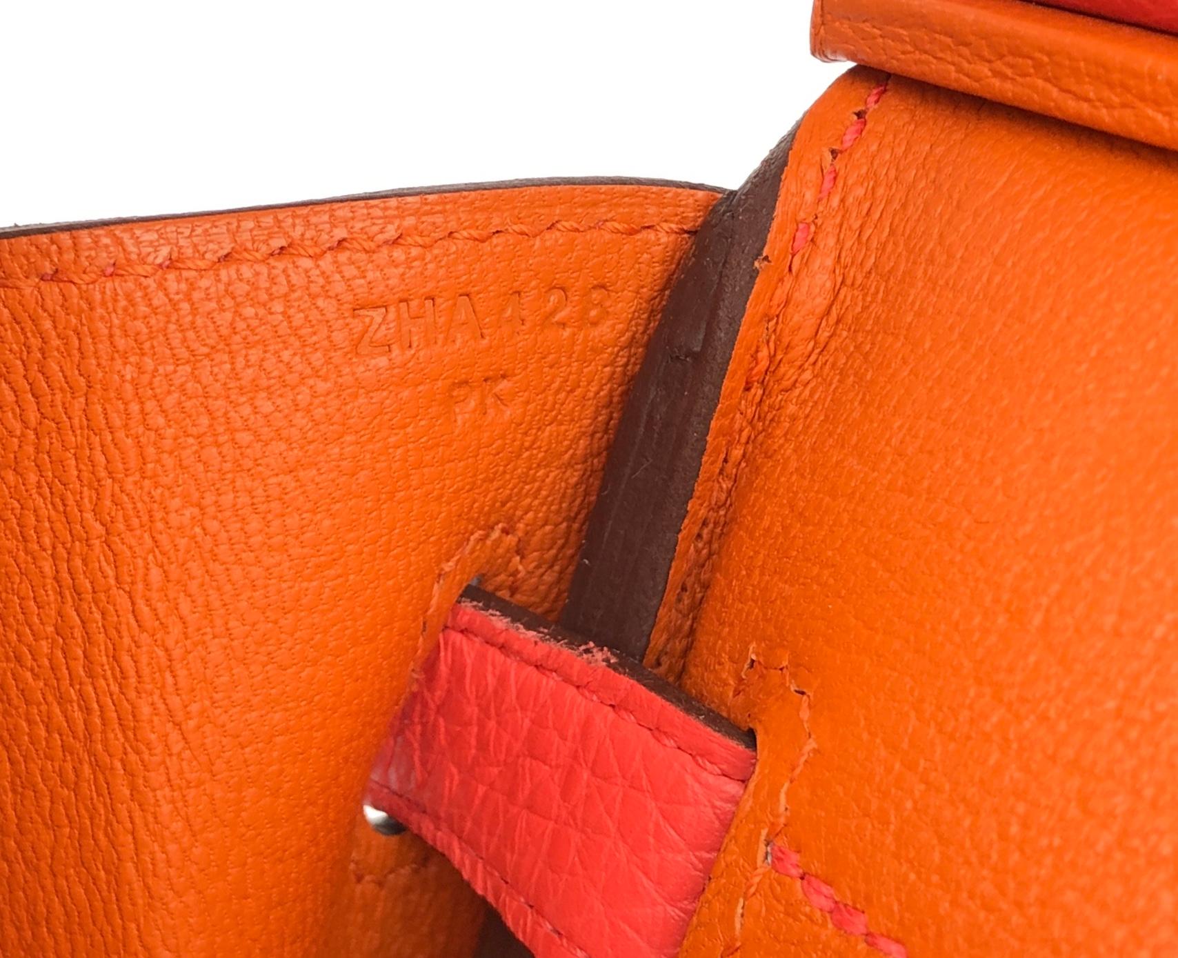 Hermes Birkin 30 Verso Rose Mexico Orange Palladium Hardware New 2021 2