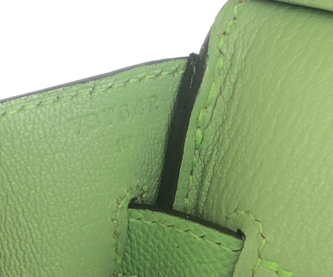 Hermes Birkin 30 Vert Criquet Green Epsom Leather Handbag Gold Hardware 2020 3