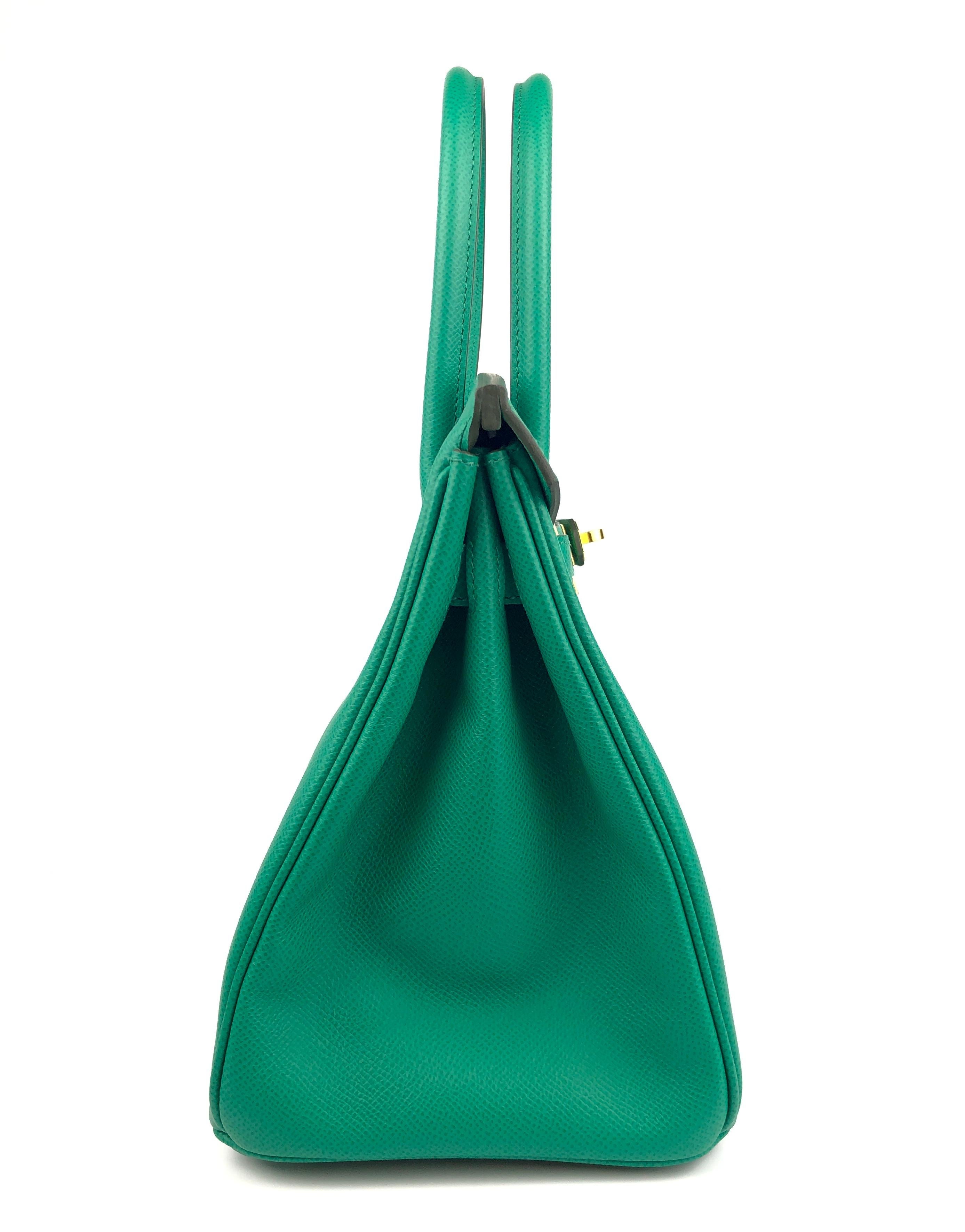 Hermès - Sac Birkin 30 Vert Jade Green Epsom Or Hardware 2021 2