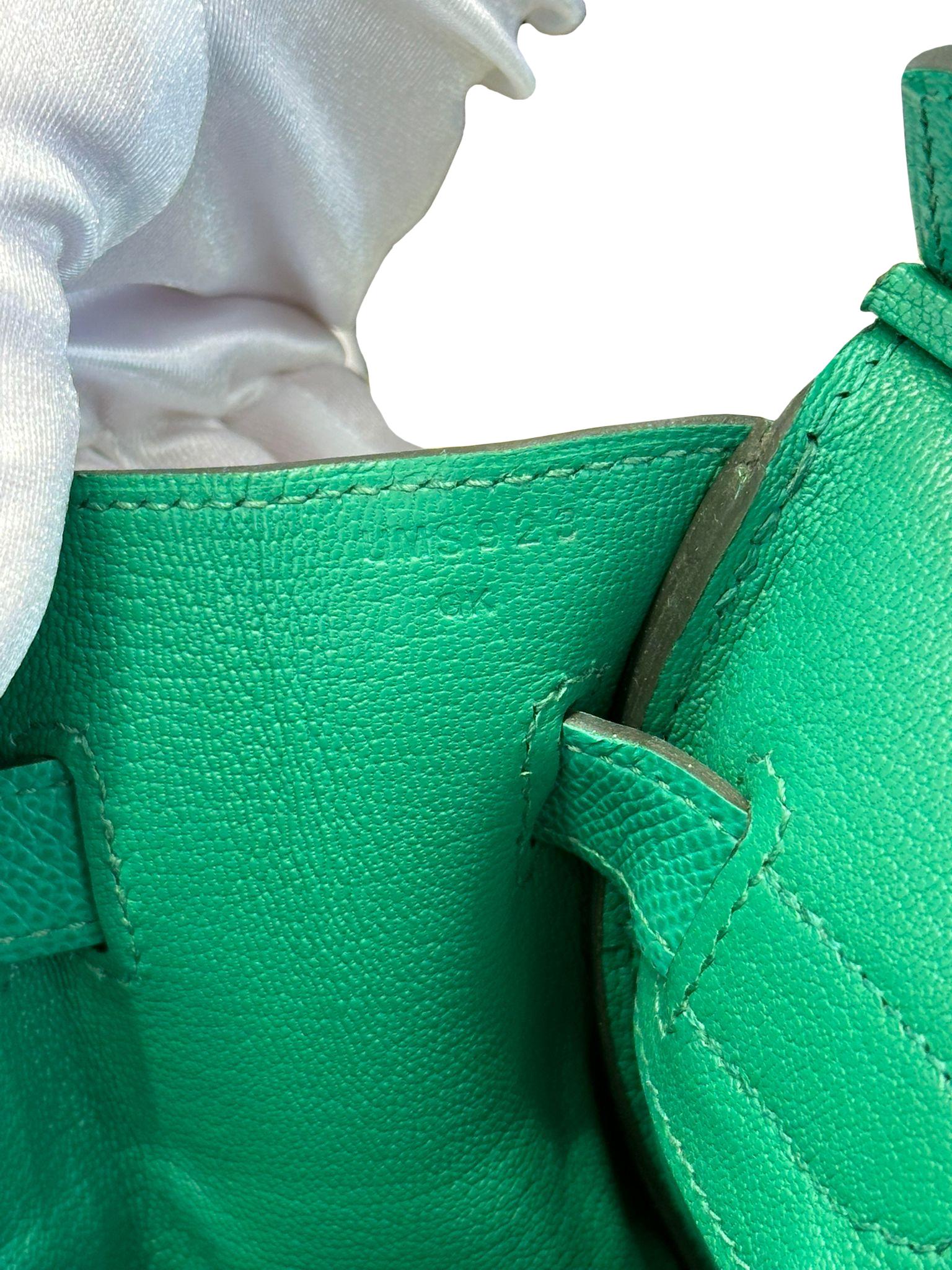 Hermès Birkin 30 Vert Jade Green Epsom With Gold Hardware For Sale 14