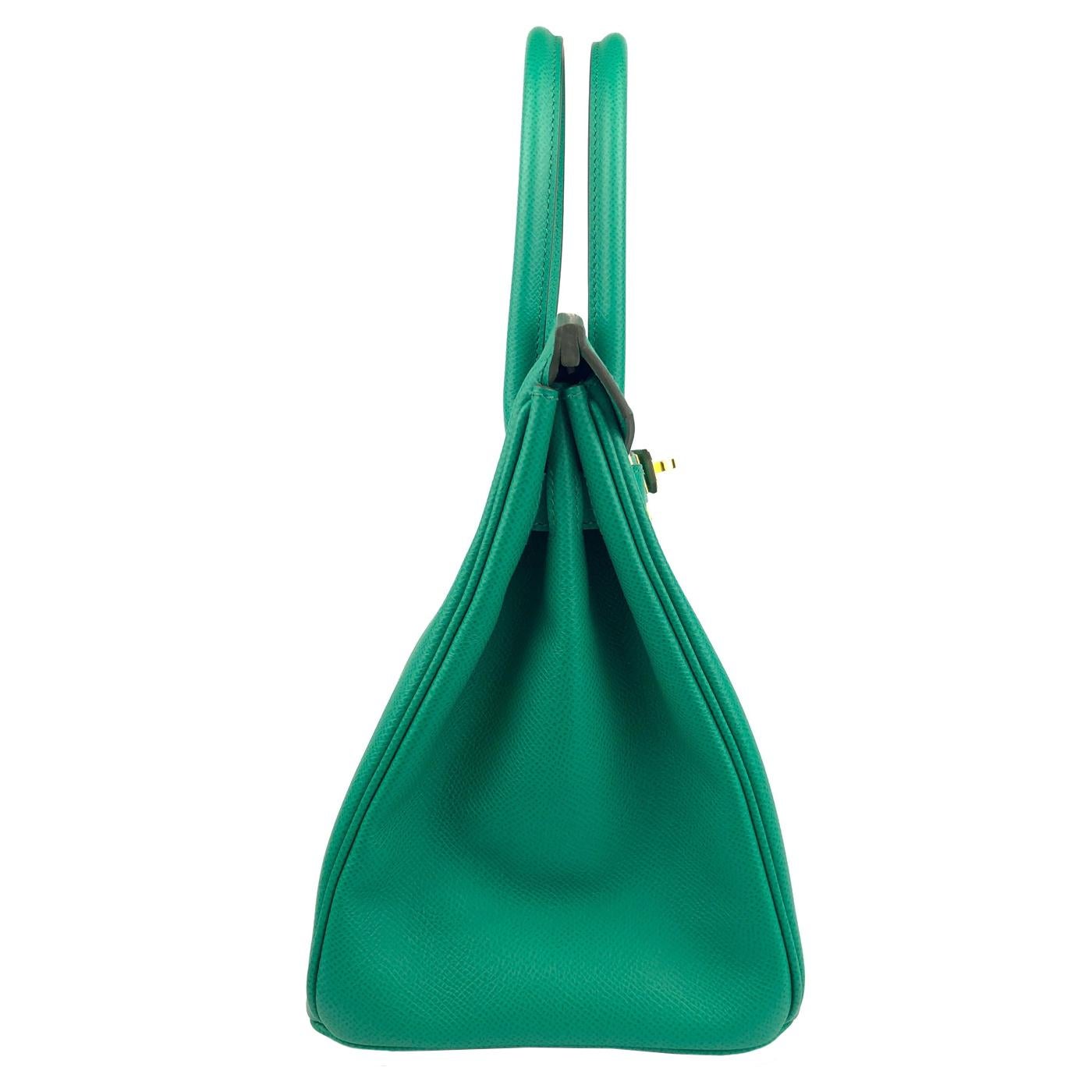 Women's Hermès Birkin 30 Vert Jade Green Epsom With Gold Hardware For Sale