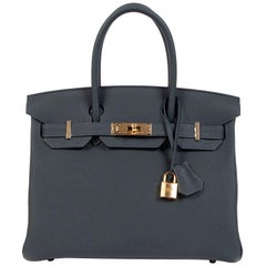 Hermès Birkin 30 Vert Rousseau Togo GHW 