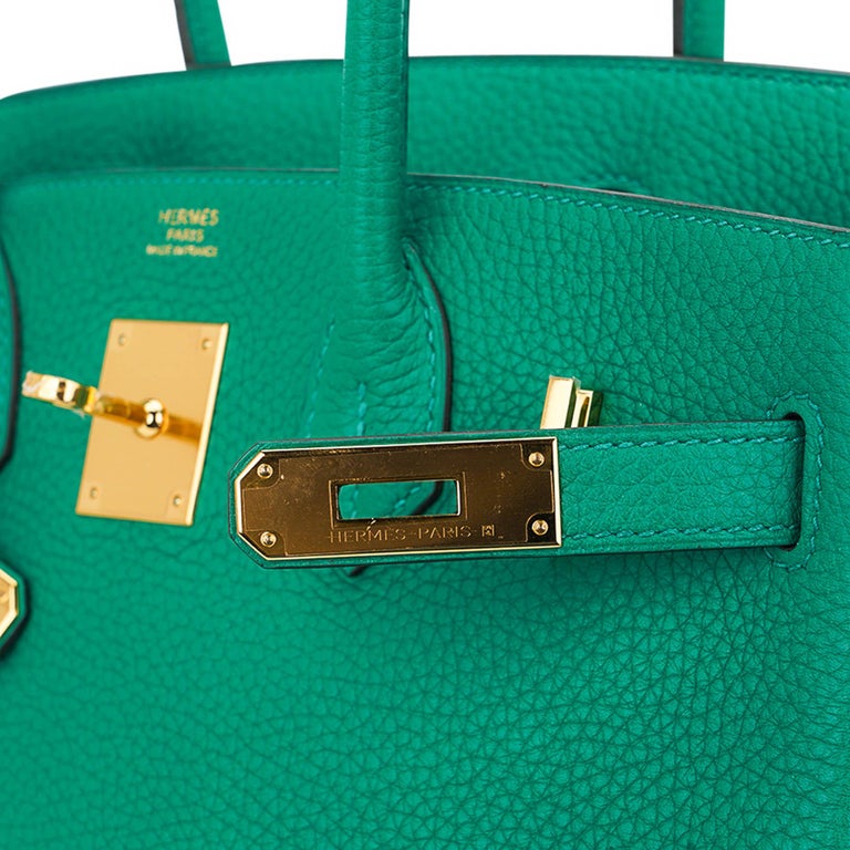Hermes Birkin bag 40 Vert verone Togo leather Gold hardware
