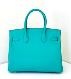 Hermes Birkin 30 Vert Verone  Epsom Gold Hardware