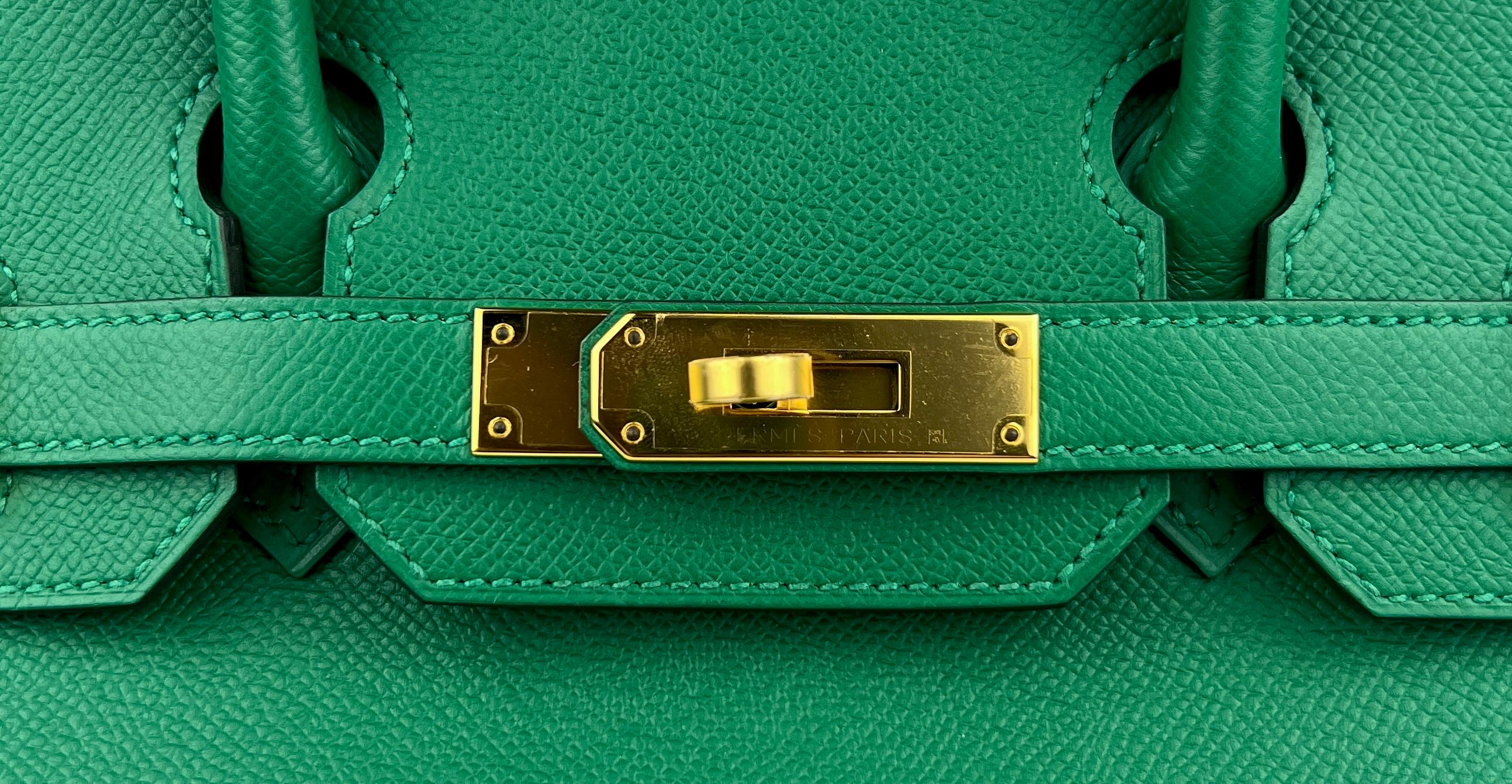 Hermes Birkin 30 Vert Vertigo Epsom Leather Gold Hardware 1