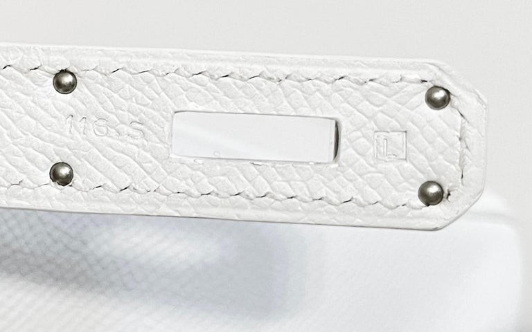 Hermès Birkin 30 White Epsom Palladium Hardware